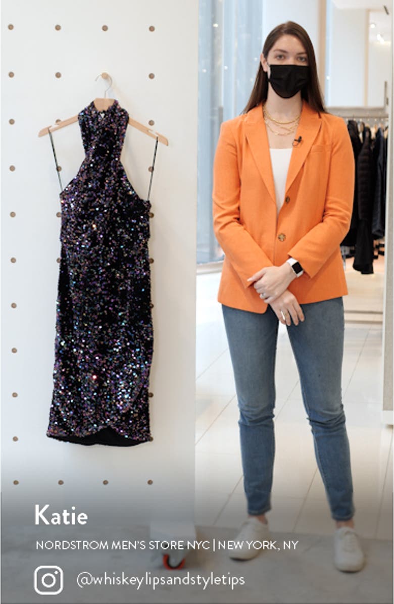 The Sequin Halter Dress, sales video thumbnail