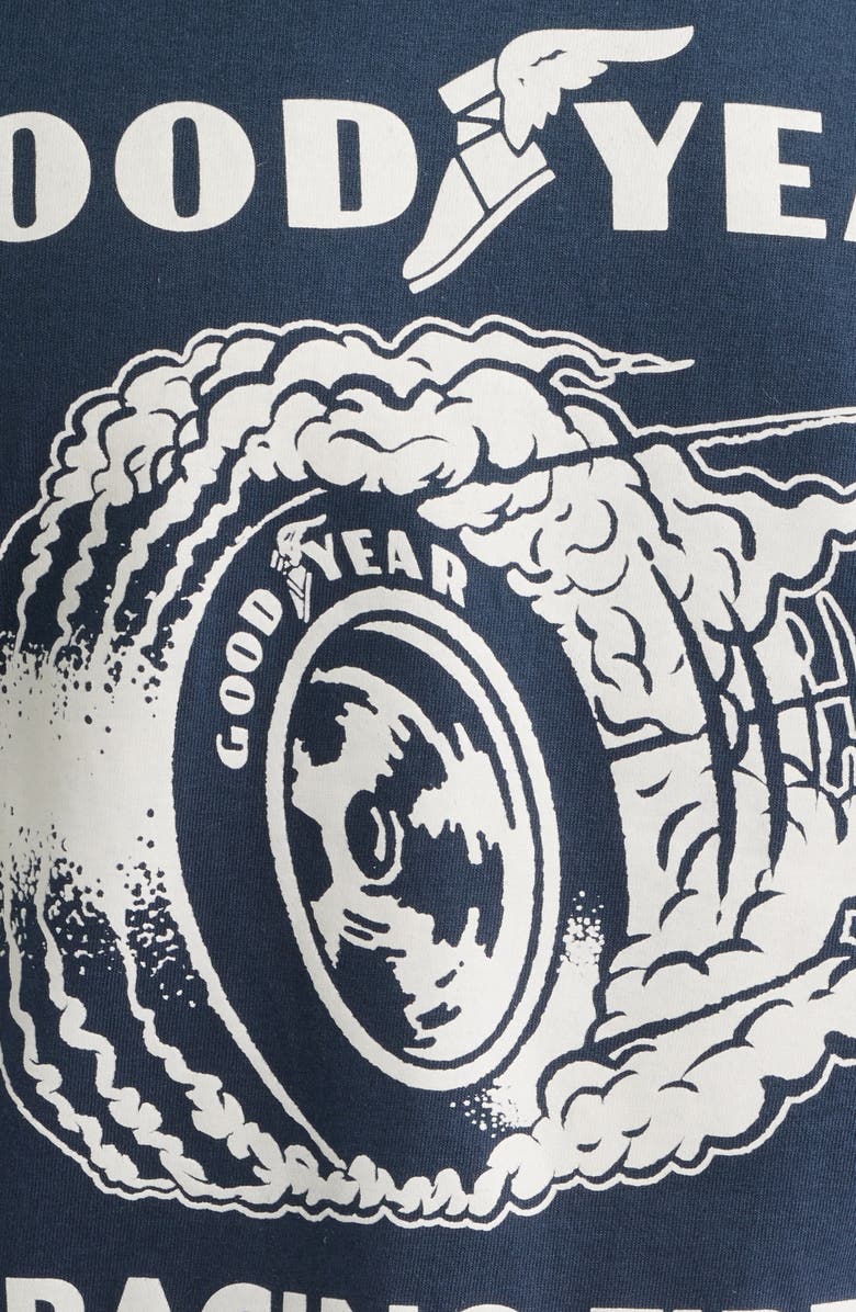 Brixton x Goodyear Cheater Slick Cotton Graphic T-Shirt, Alternate, color, 