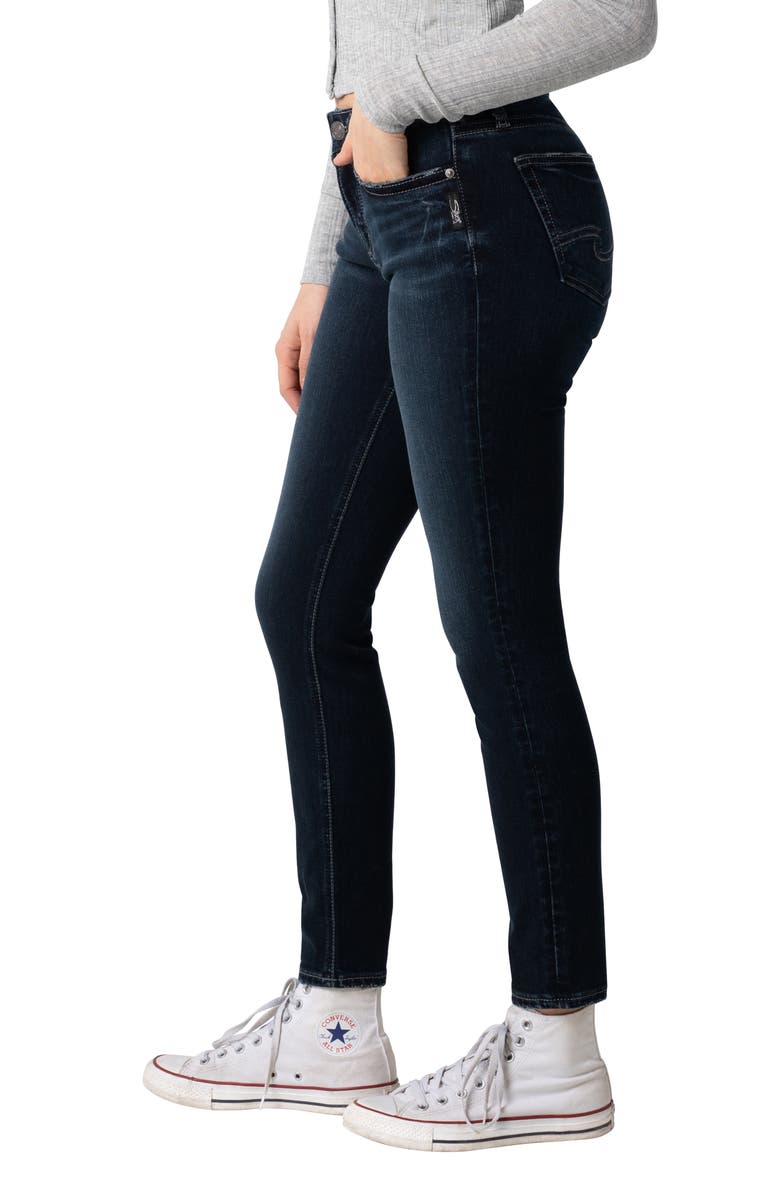 Silver Jeans Co. Suki Mid Rise Skinny Jeans, Alternate, color, 
