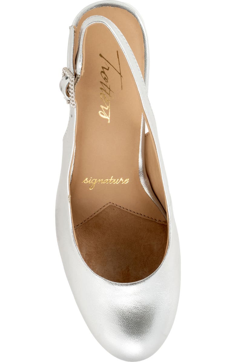 Trotters Lexi Slingback Pump, Alternate, color, Silver