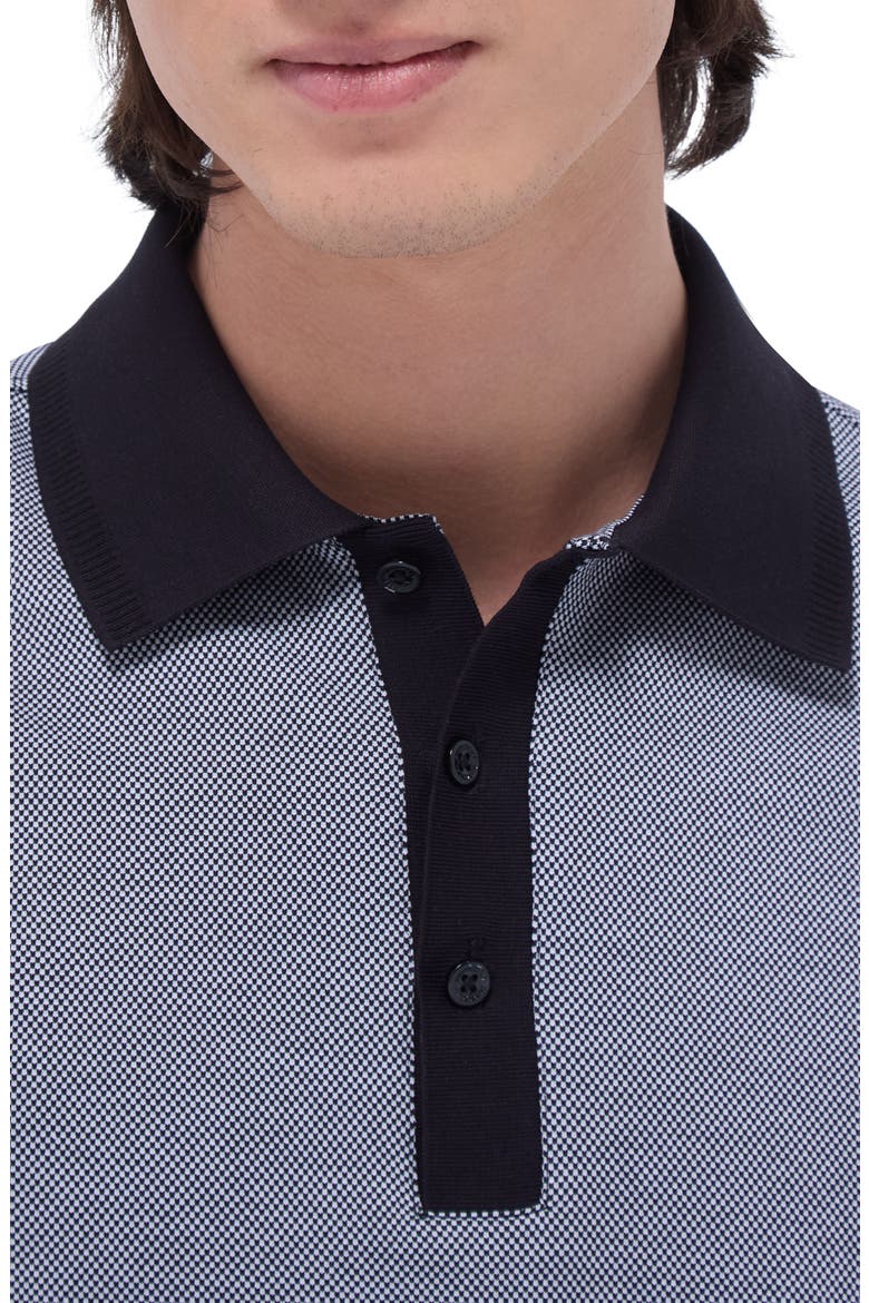 Tipped Cotton Piqué Polo, Alternate, color, BLACK