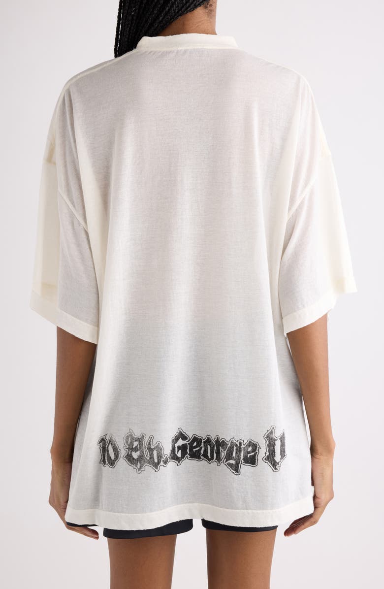 Balenciaga Shaped Fit Salon de Couture Graphic T-Shirt, Alternate, color, 9020 Cream