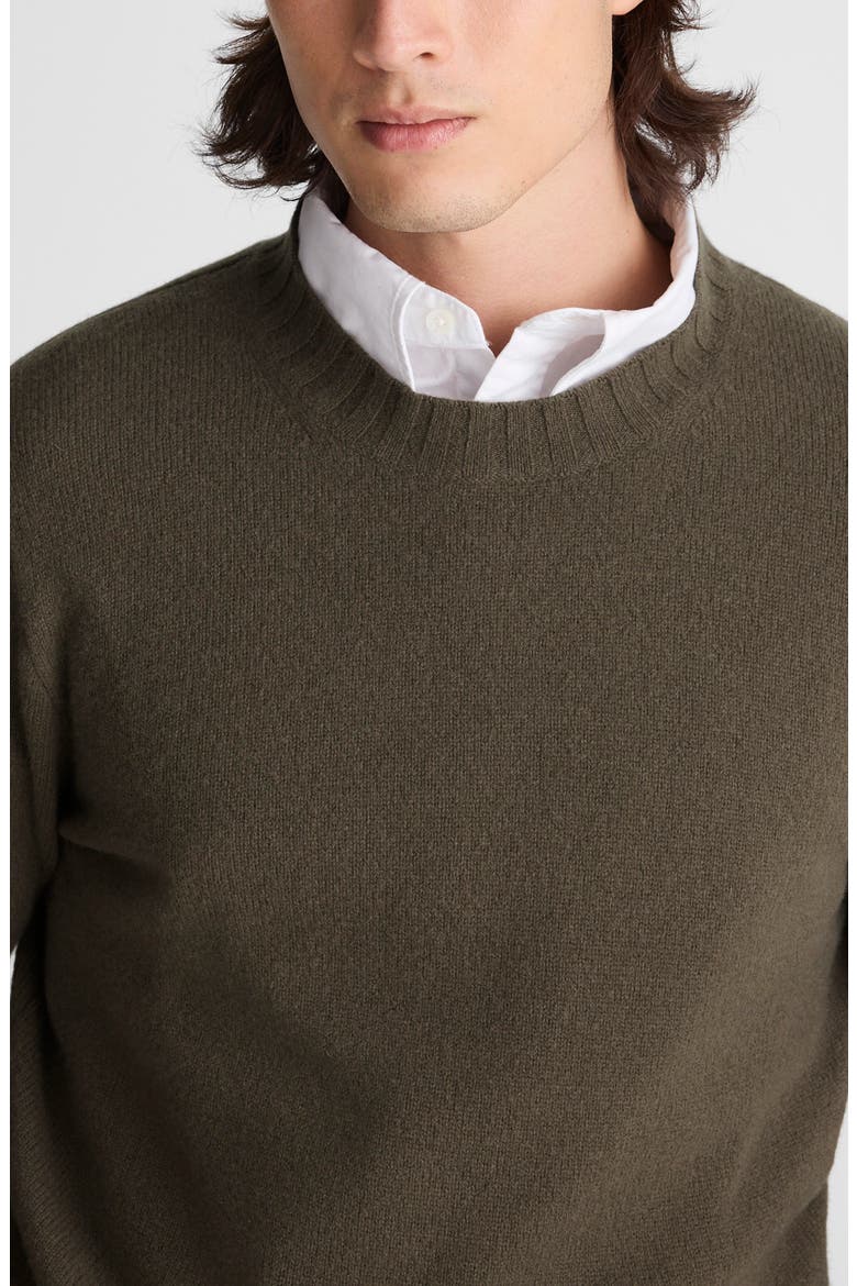 Crewneck Heritage Merino Wool Sweater, Alternate, color, DRIFTWOOD BROWN