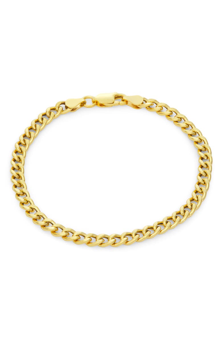 FZN Curb Chain Anklet, Alternate, color, Gold