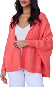 SAACHI Oversize Ribbed Knit Cardigan