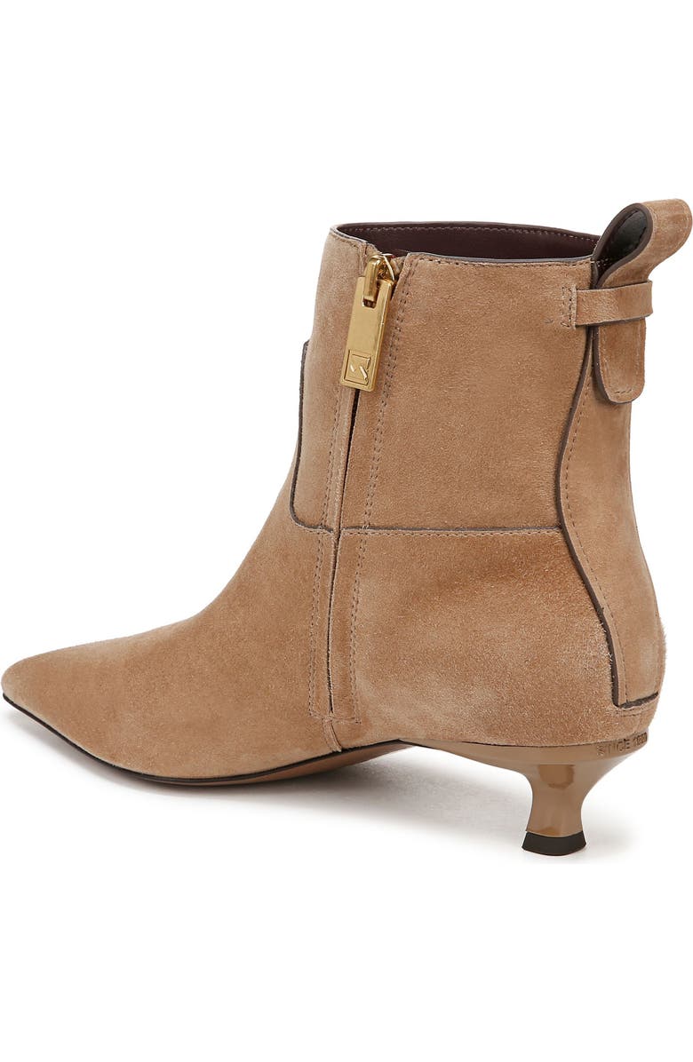 SARTO by Franco Sarto Mala Pointed Toe Kitten Heel Bootie, Alternate, color, Taupe