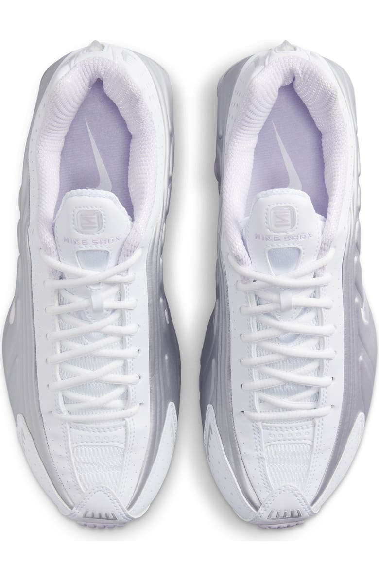 Nike Shox R4 Sneaker, Alternate, color, White/ Barely Grape/ Platinum