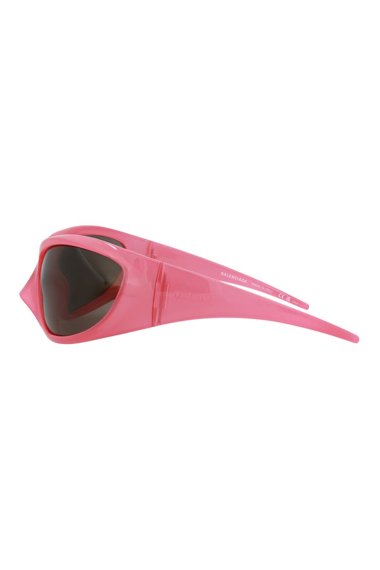 80mm Wrap Sunglasses, Alternate, color, PINK PINK GREY