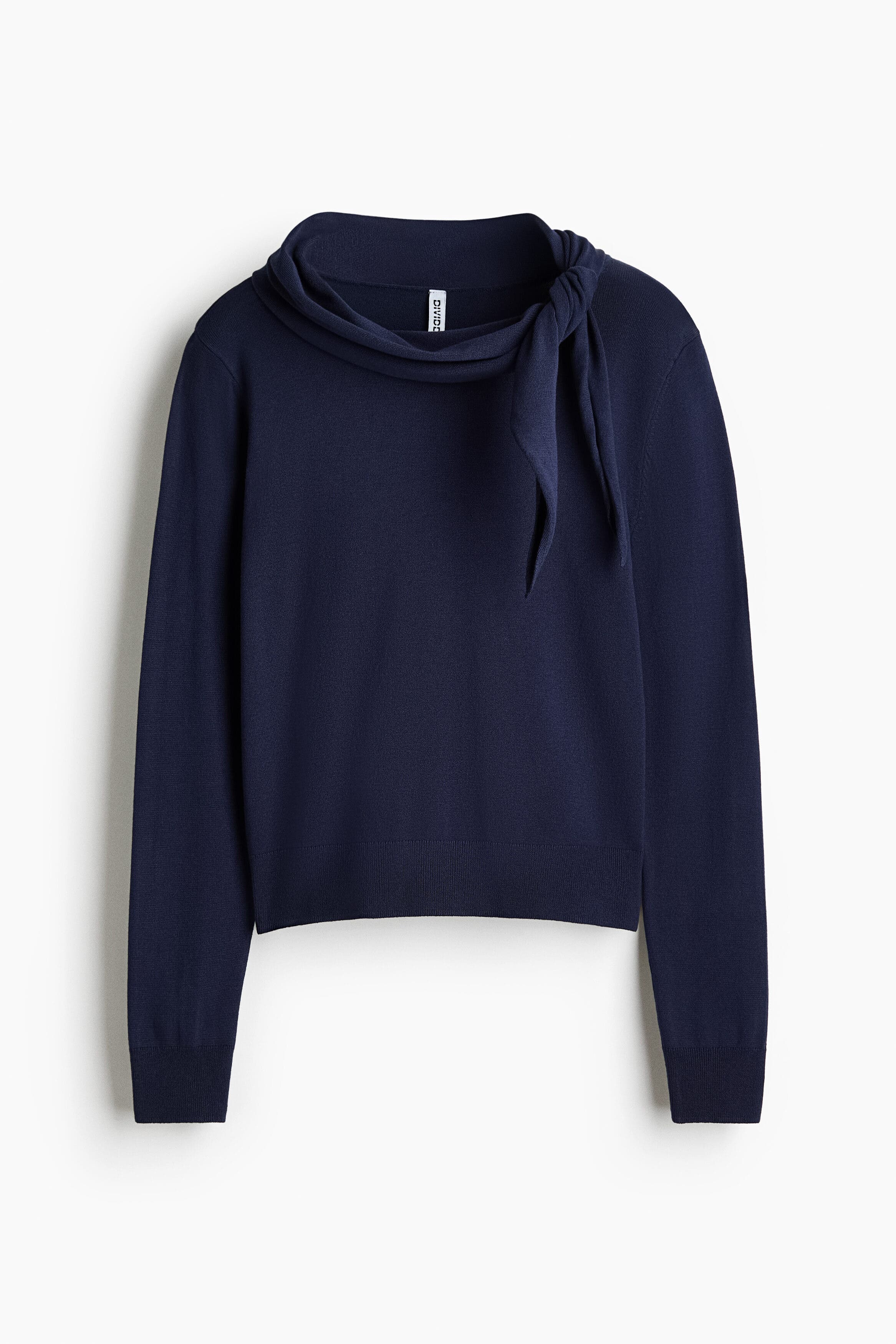 Scarf-collar Jumper - image 3