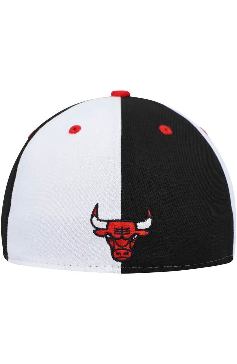 New Era Men's New Era Black/White Chicago Bulls Script Pinwheel 59FIFTY Fitted Hat, Alternate, color,