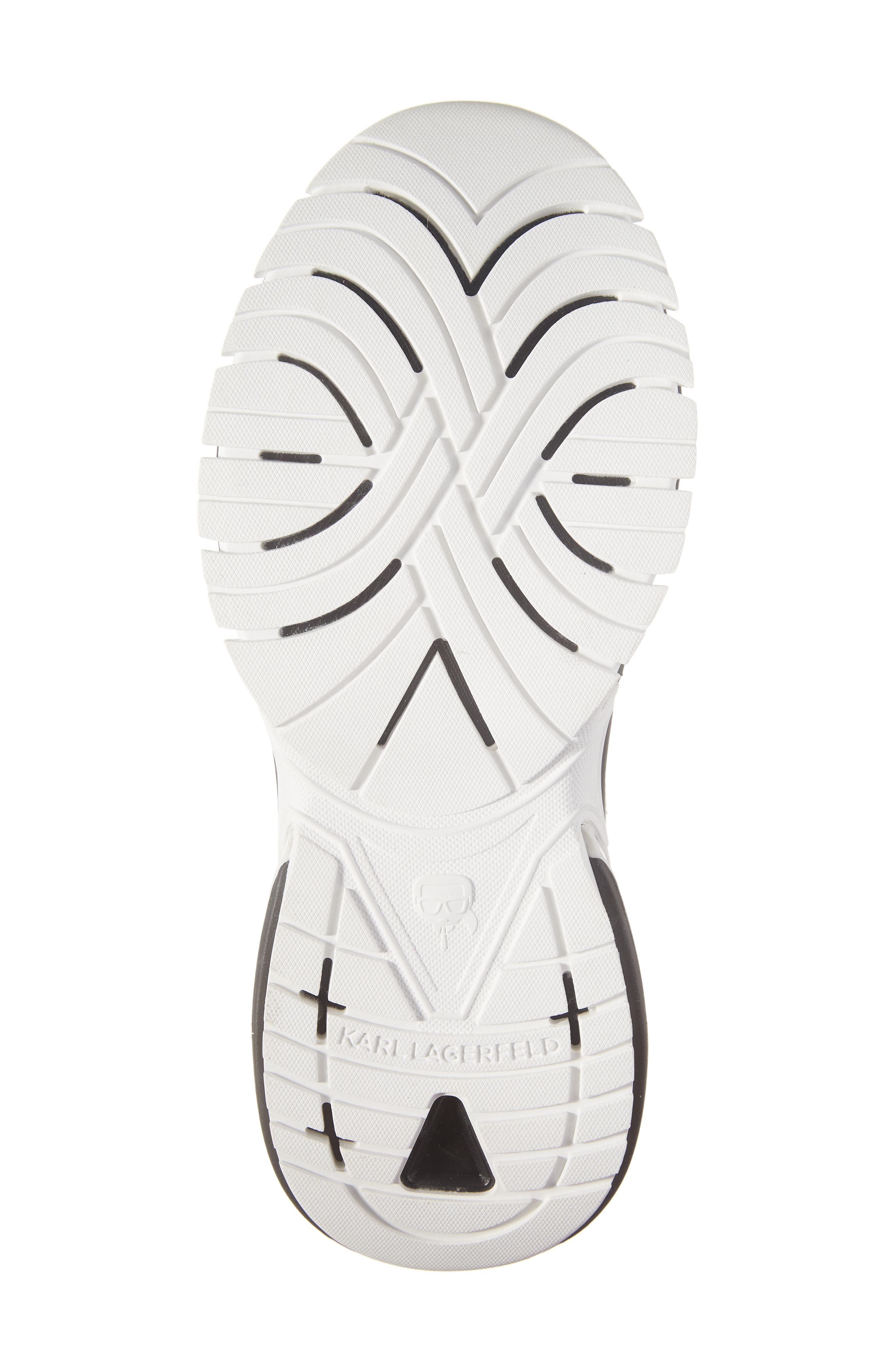 KARL LAGERFELD PARIS Colorblock Sneaker, Alternate, color, White