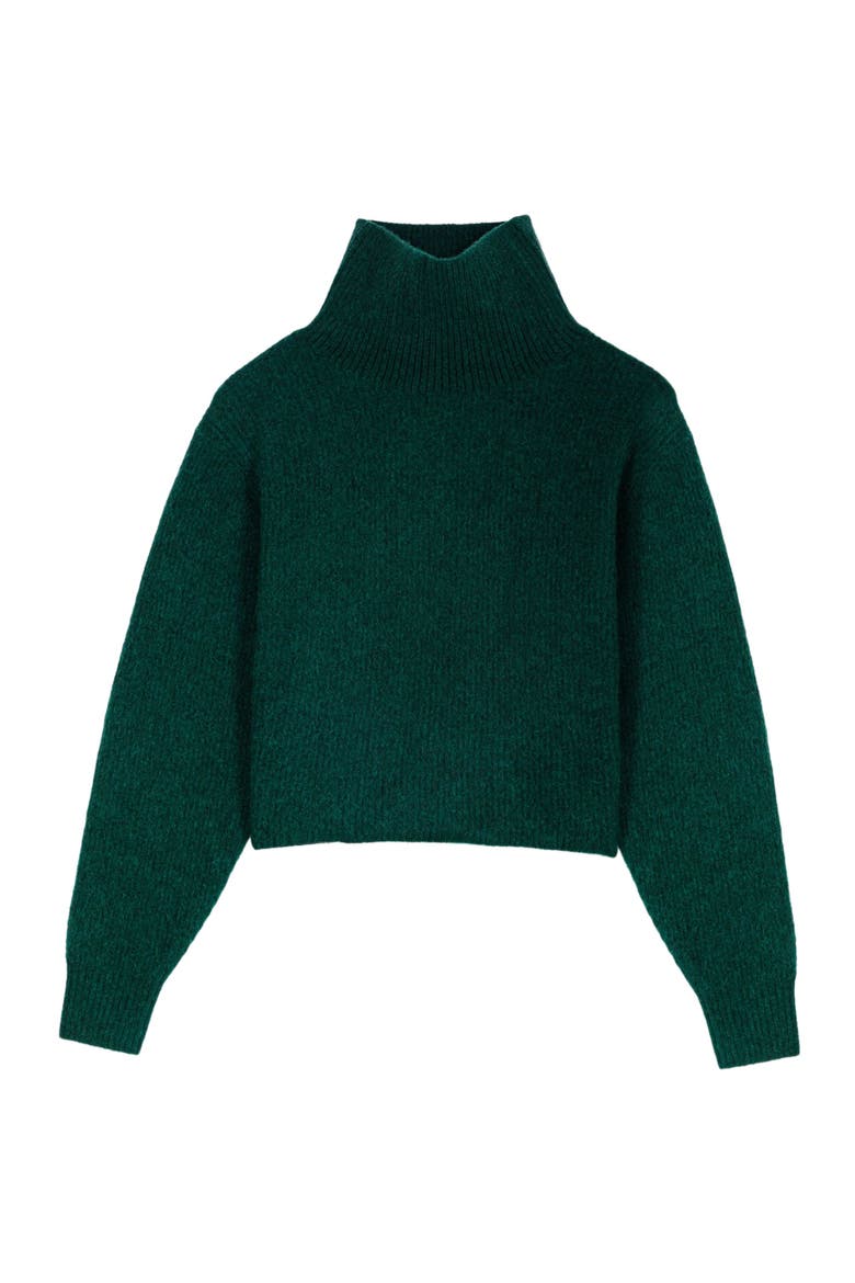 Yak sweater, Alternate, color, Bottle green