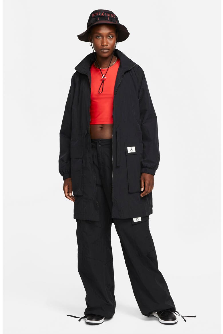 Essentials Oversize Jacket, Alternate, color, BLACK