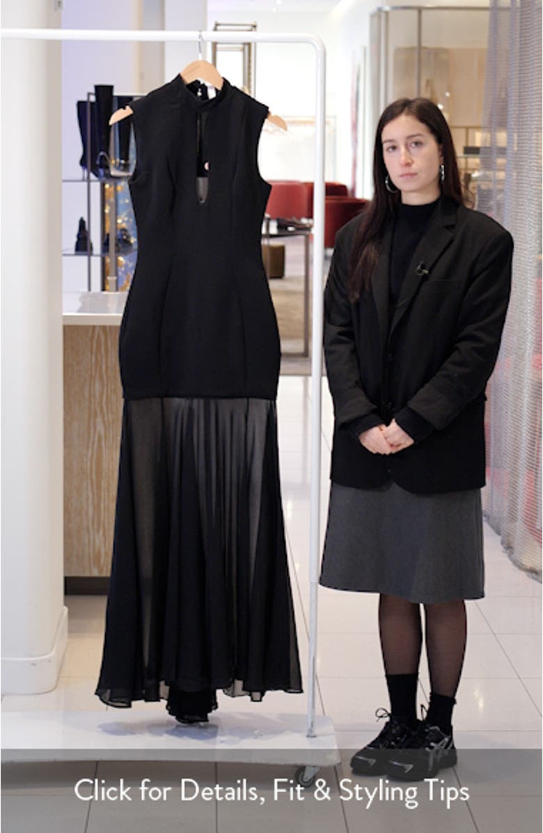 Raphaella Stretch Crepe Mermaid Gown, sales video thumbnail