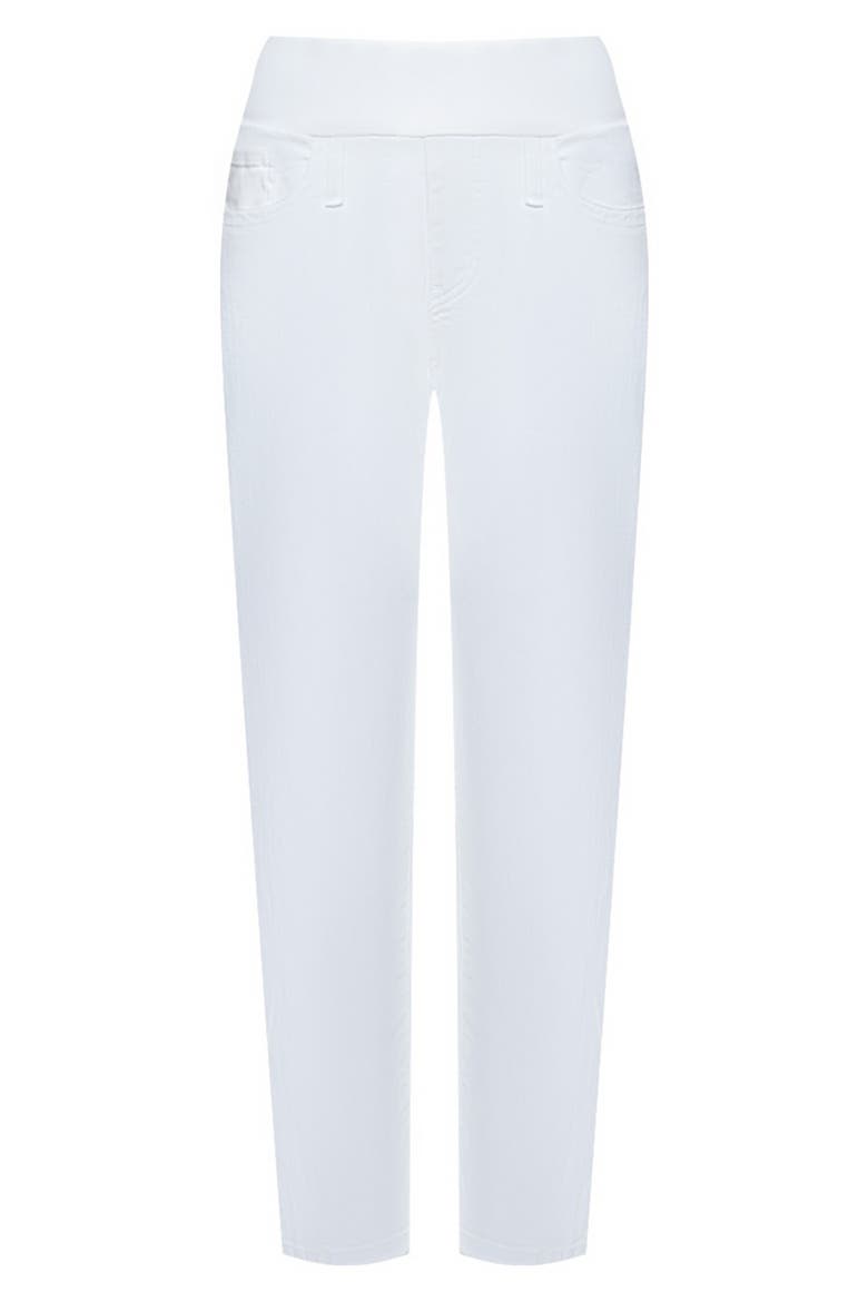 Ankle Straight Leg Maternity Mom Jeans, Alternate, color, WHITE