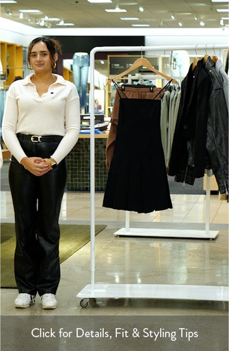 Strappy Back Pleated Minidress, sales video thumbnail