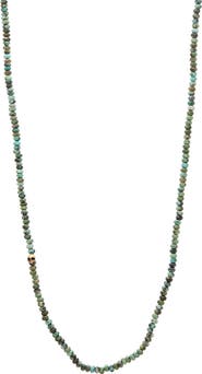 John Varvatos Skull Turquoise Necklace