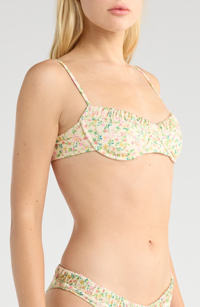 PacSun Anemone Floral Bralette Bikini Top, Alternate, color, Bella