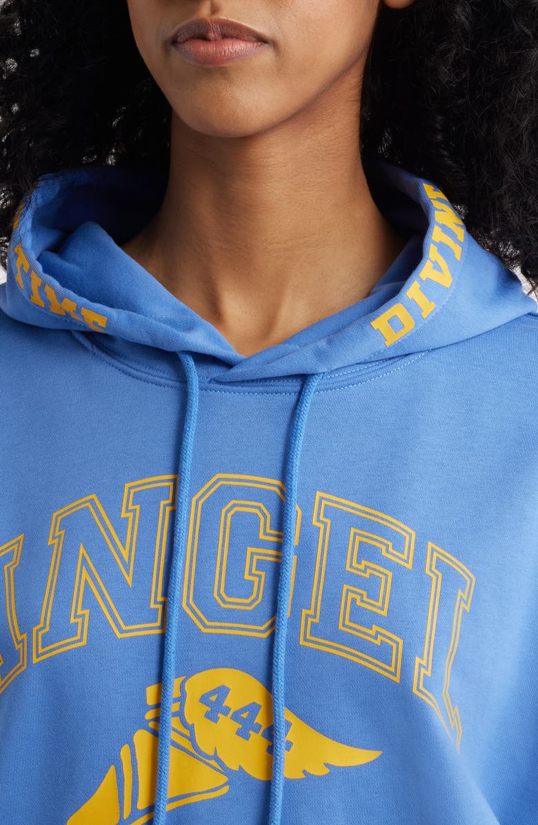 THE MAYFAIR GROUP Angel Track Graphic Hoodie, Alternate, color, Blue