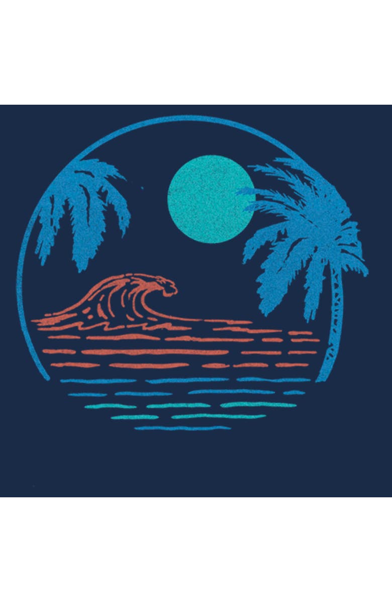 Lost Gods Men's Lost Gods Retro Wave Badge Graphic T-Shirt, Alternate, color, Navy Blue Heather
