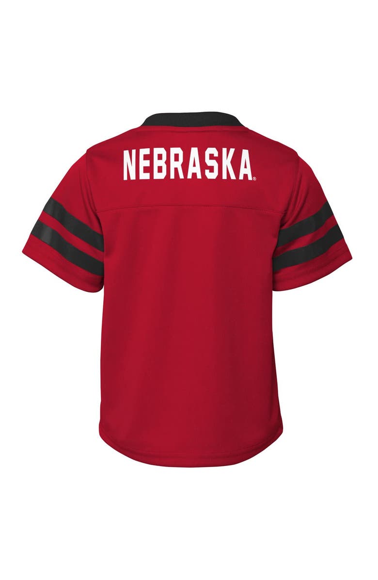 Outerstuff Youth Outerstuff Scarlet Nebraska Huskers Red Zone Two-Piece V-Neck Top and Pants Set, Alternate, color, Scarlet
