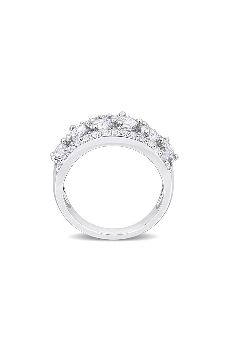 DELMAR Lab Created White Sapphire Ring, Alternate, color, Silver