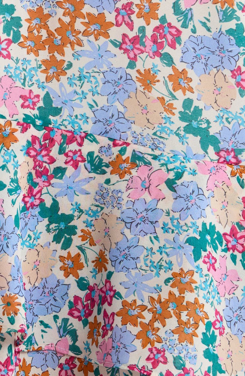 SUGARLIPS Posy Blossom One-Shoulder Asymmetric Dress, Alternate, color, Cream-Multi