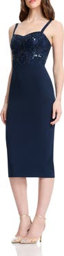 Dress the Population Silvia Embellished Bustier Cocktail Dress