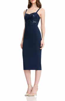 Dress the Population Silvia Embellished Bustier Cocktail Dress