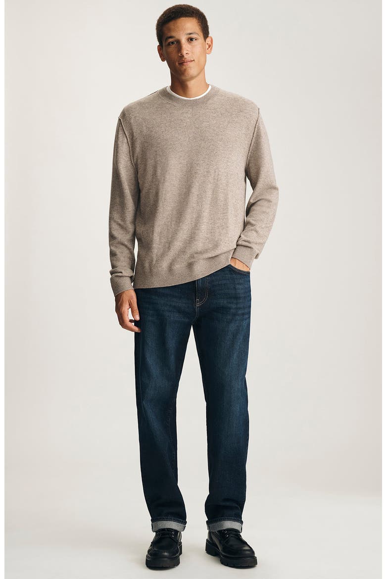 Lightweight Crewneck Sweater, Alternate, color, OATMEAL MELANGE