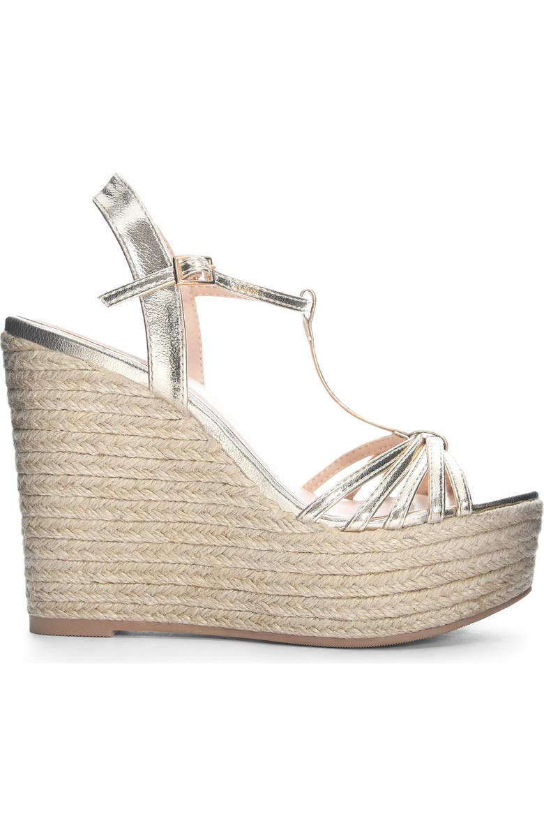 Chinese Laundry Erica Metallic Espadrille Wedge Sandal, Alternate, color,