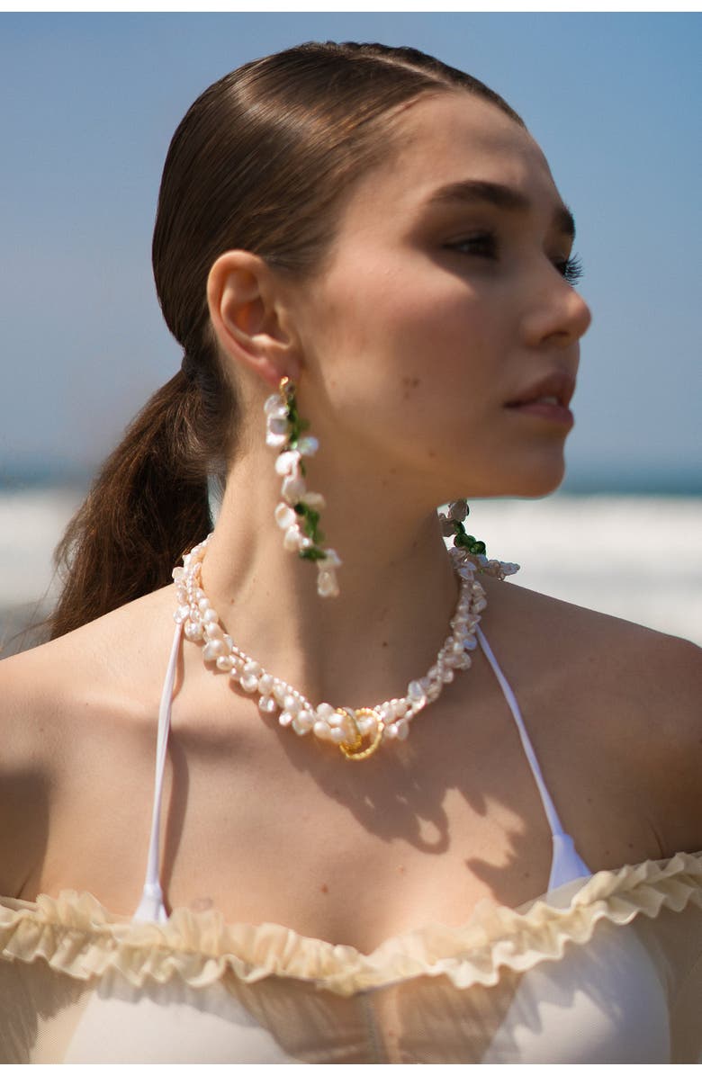 Classicharms Nina Multi-Strand Baroque Pearl Choker Necklace, Alternate, color, 