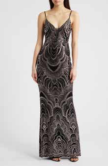Glitter Sleeveless Gown