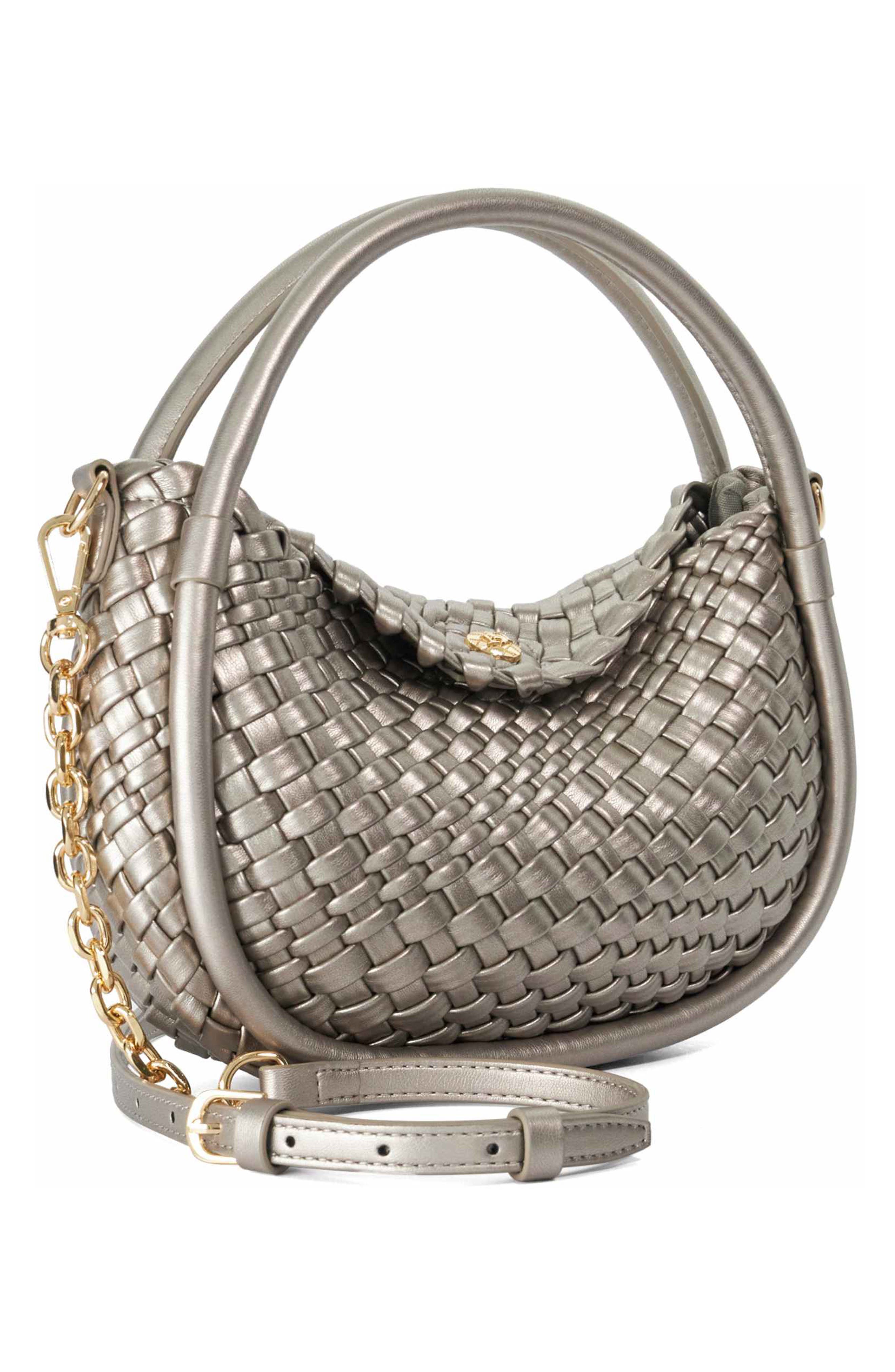 Dinideliberate Top Handle Bag, Alternate, color, SILVER