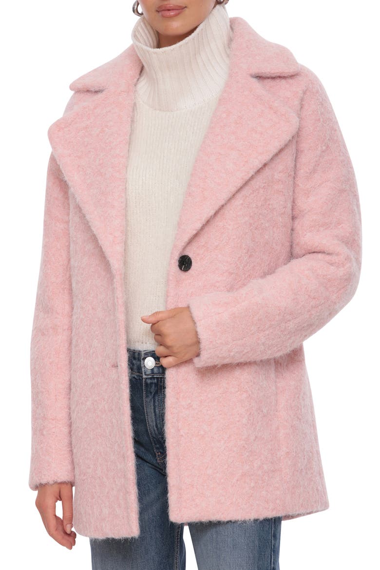 Cozy Cocoon Belted Coat, Alternate, color, PETAL
