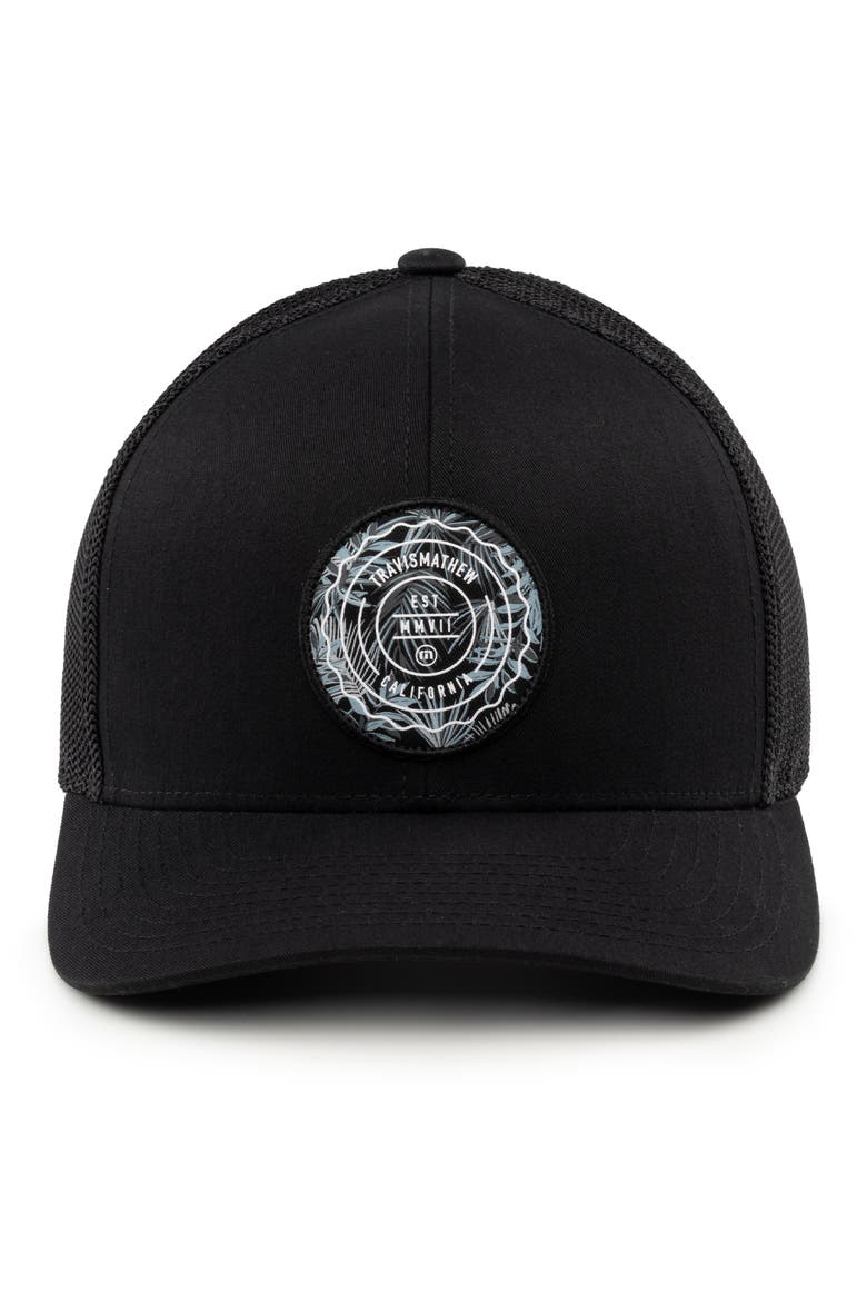 The Patch Floral Baseball Cap, Alternate, color, BLACK
