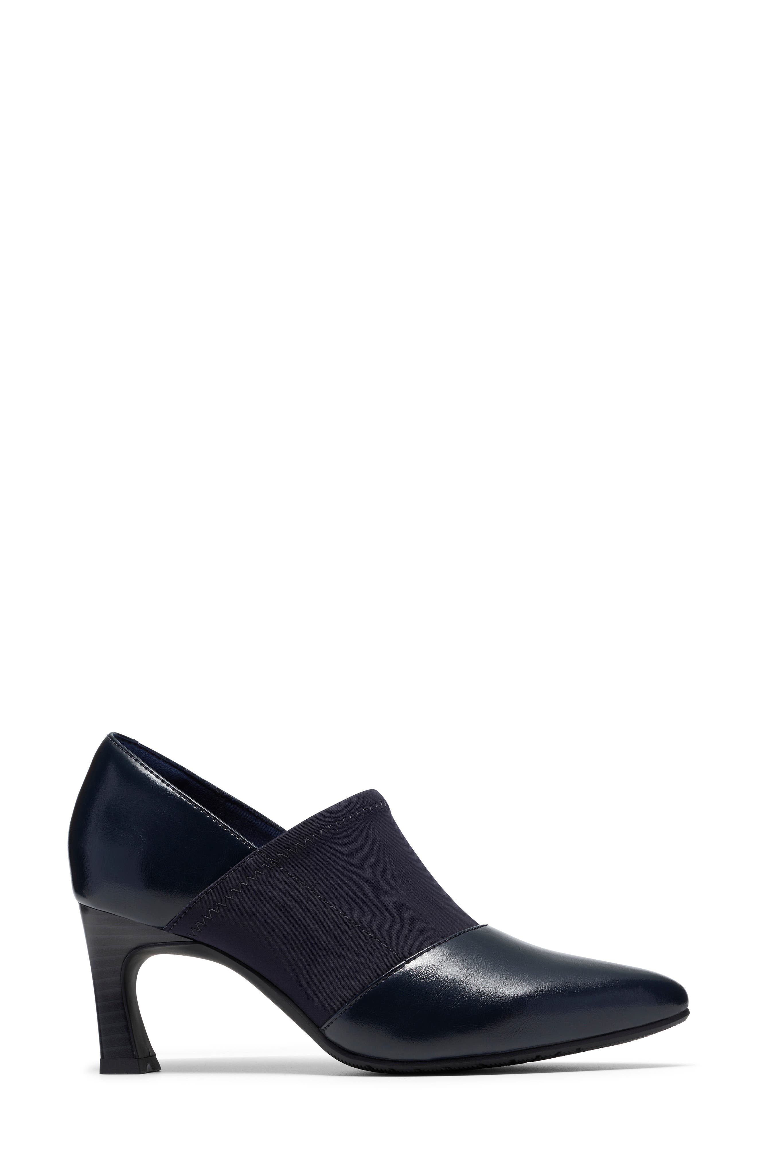 Tammitha Sleek Bootie, Alternate, color, NAVY LEATHER