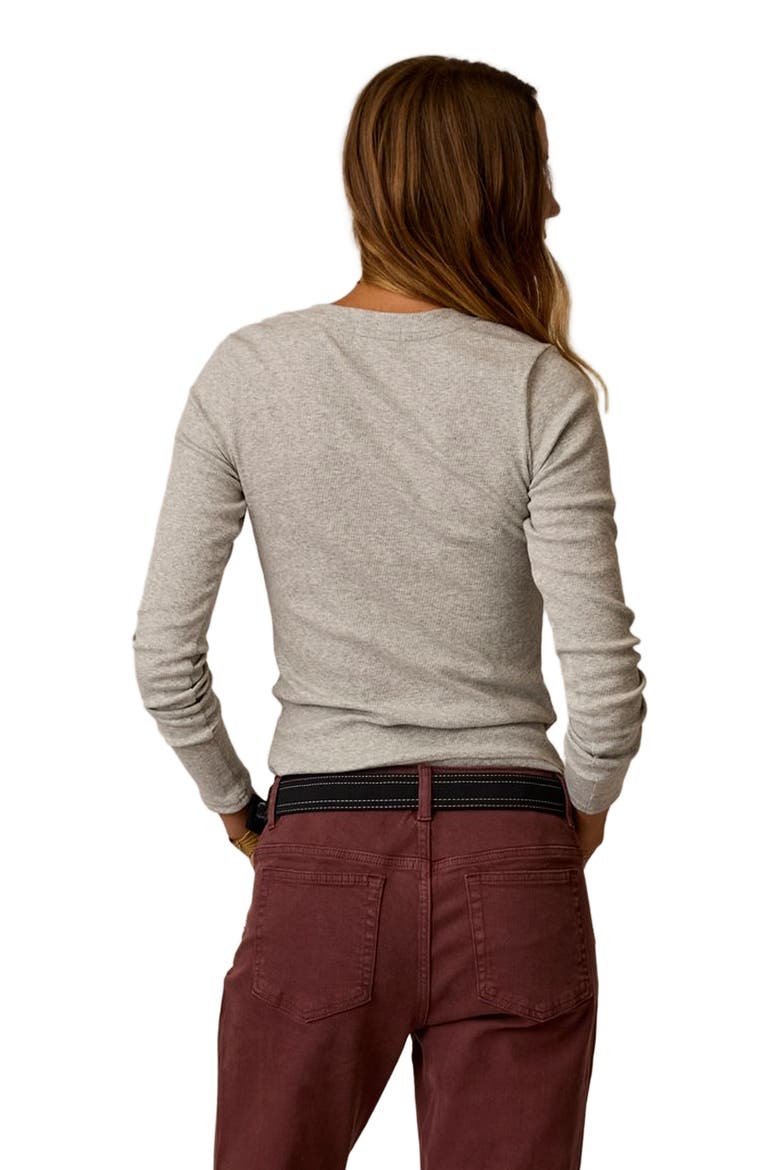 Ever Henley, Alternate, color, Heather Grey