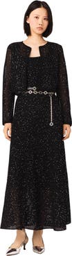 maje Rhinestone knit cardigan