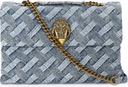Kurt Geiger London Kensington Woven Denim Bag