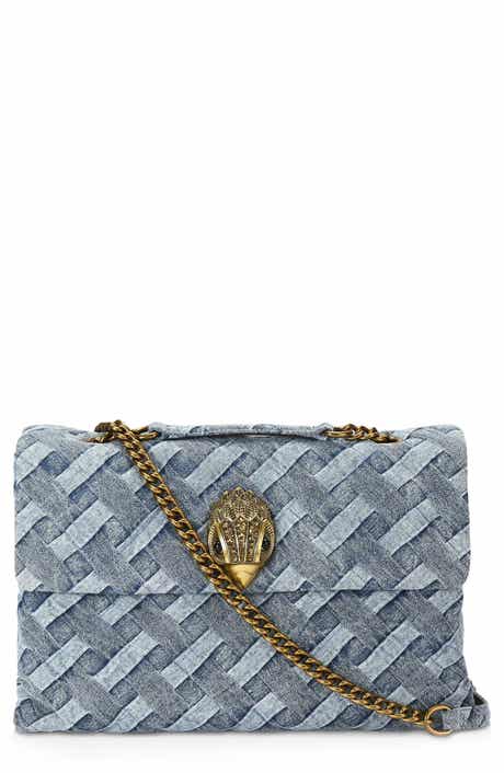 Kurt Geiger London Kensington Woven Denim Bag