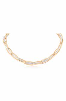 JARDIN Faux Pearl Twist Link Necklace