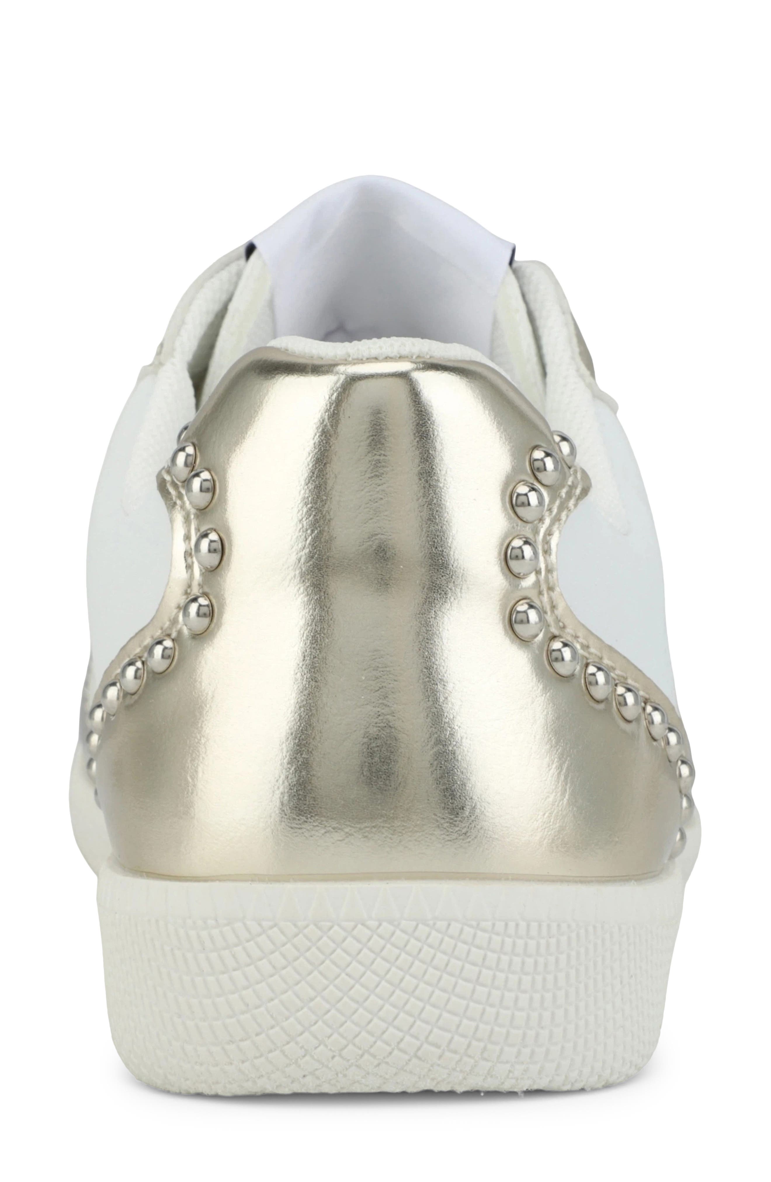 Luxe VDW Sneaker, Alternate, color, WHITE/GOLD