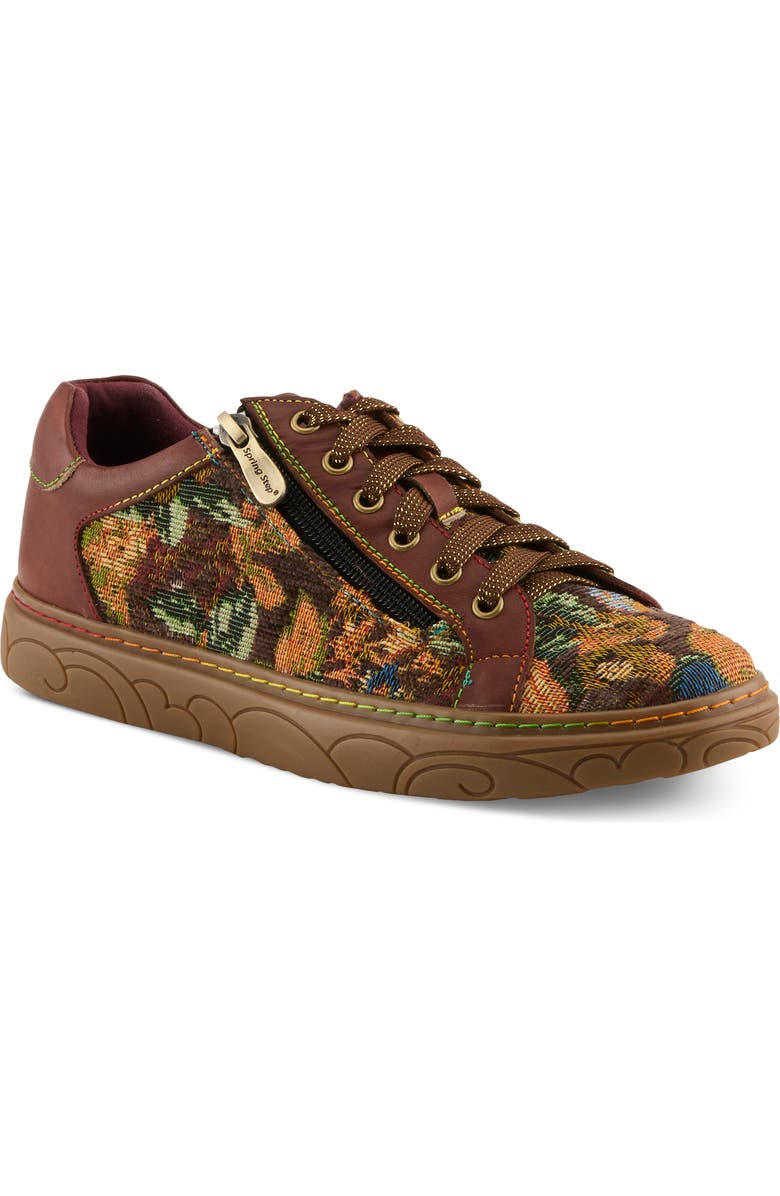L'Artiste by Spring Step Danli Sneaker, Main, color, Brown Multi