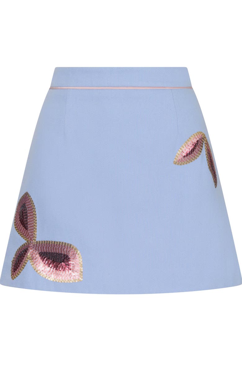 Romy Mavis Skirt, Alternate, color, Sky Blue