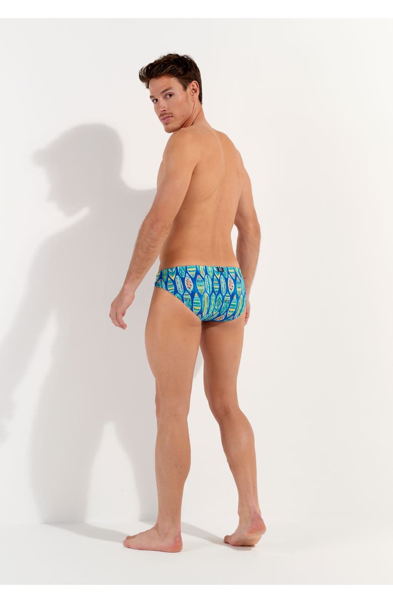 HOM Marbella Swim Mini Briefs, Alternate, color, Blue Print