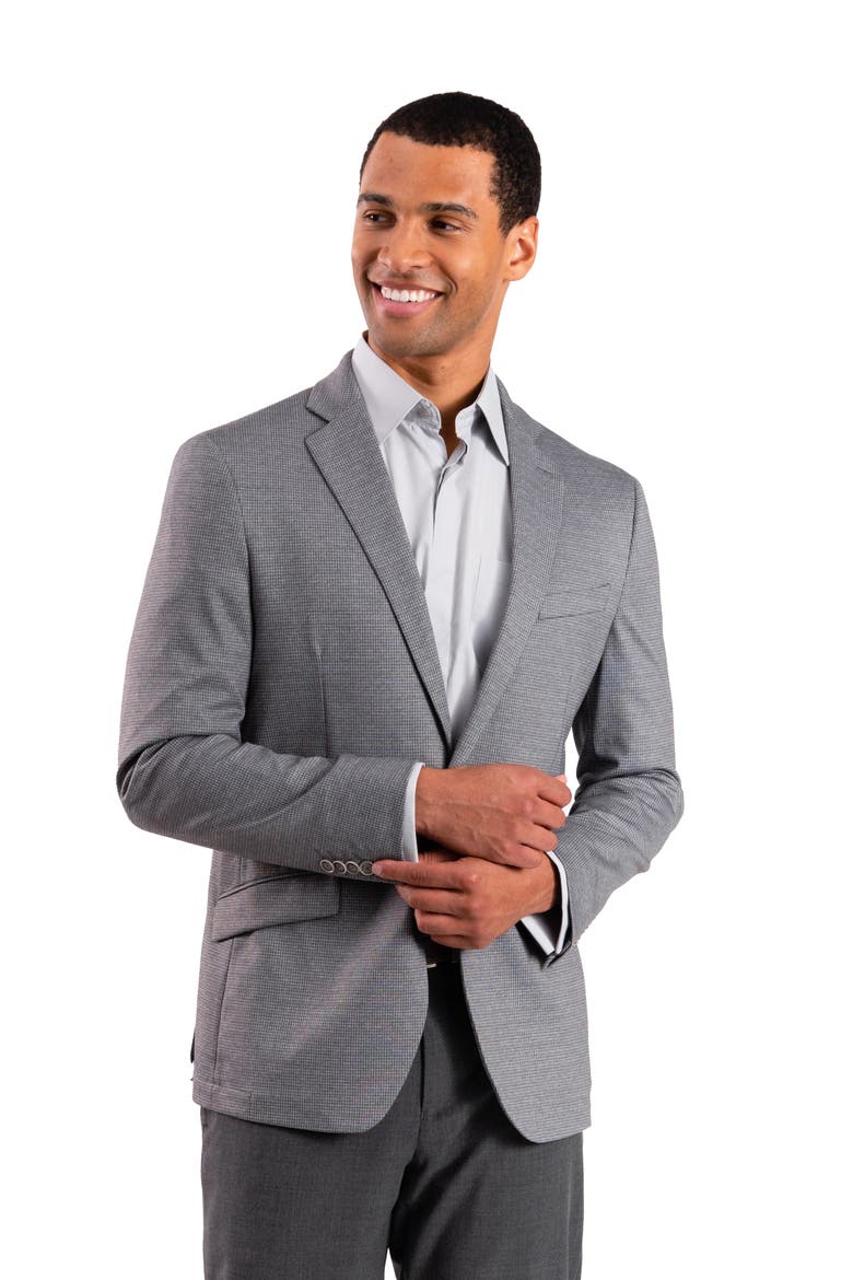 Tic Knit Sport Coat, Alternate, color, GREY