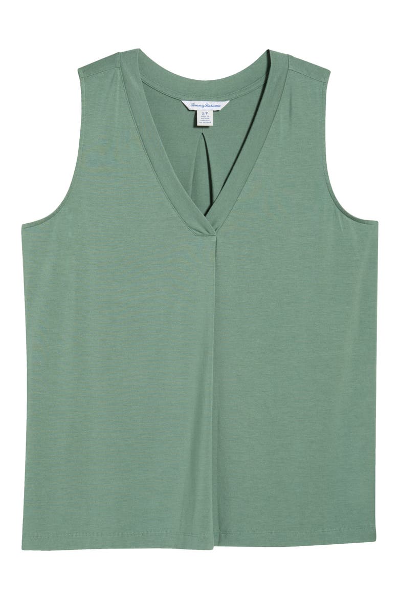 Kauai V-Neck Tank, Alternate, color, DARK JADE