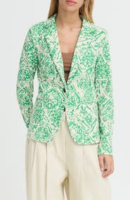 ICHI Ikat Print Jacket