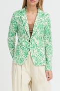 ICHI Ikat Print Jacket